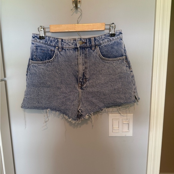 Zara Pants - Zara Classic Blue Denim High Waisted Distressed Women Shorts